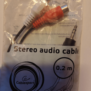 Äänikaapeli 20cm, 3.5mm-RCA - Cablexpert