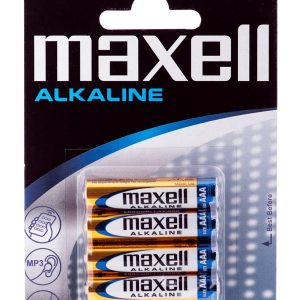 Maxell Battery Alkali LR-03 AAA 4 kpl Kertakäyttöinen paristo