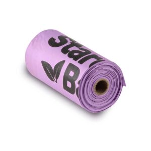 STARCHBAG BIO kompostoituvat kakkapussit lila – 1x15 kpl