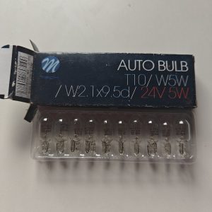 T10 W5W Polttimo 24V 5W (10 kpl) – M-Tech