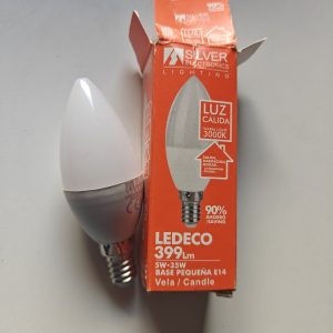E14 LED-polttimo 5W (399 lm) 3000K – Silver Electronics Lighting