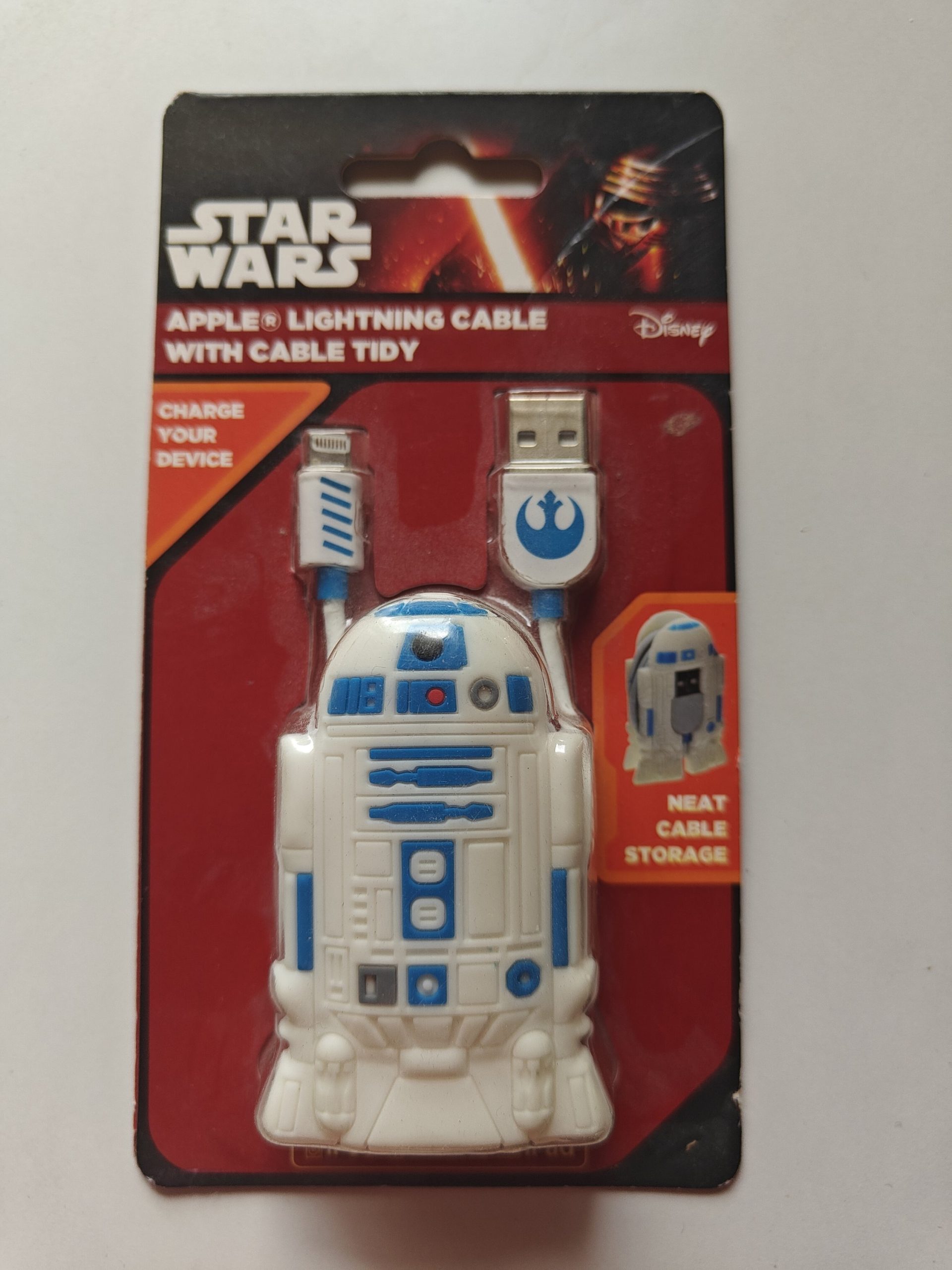 Star Wars Lightning-kaapeli R2-D2 -kaapelikääreellä (1 m)
