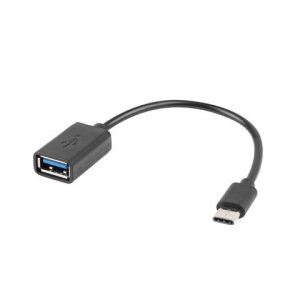 Lanberg AD-OTG-UC-01 USB-kaapeli USB 2.0 0,15 m USB A USB C Musta