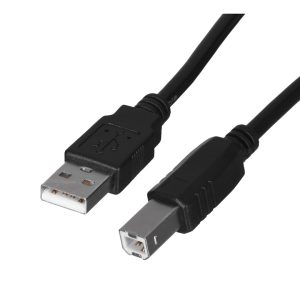 Lanberg CA-USBA-10CC-0018-BK USB-kaapeli USB 2.0 1,8 m USB B Musta