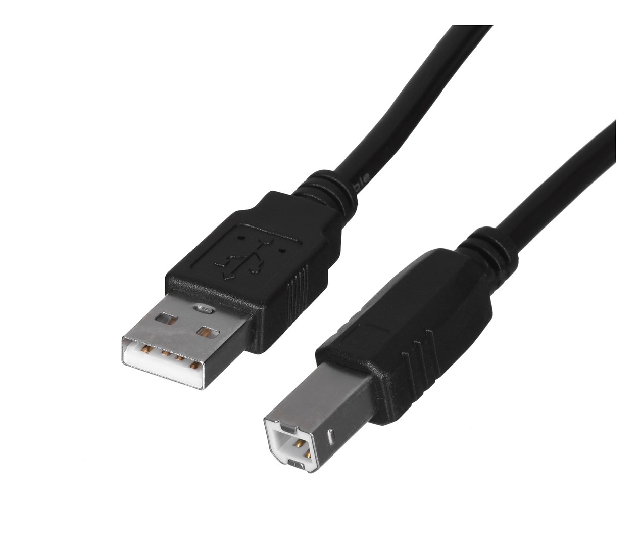 Lanberg CA-USBA-10CC-0018-BK USB-kaapeli USB 2.0 1,8 m USB B Musta