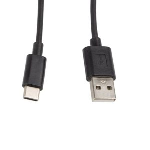 LANBERG USB CABLE 2.0 TYYPPI-C(M)-AM 1M, MUSTA