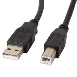 Lanberg CA-USBA-11CC-0010-BK USB-kaapeli 1 m 2.0 USB B Musta