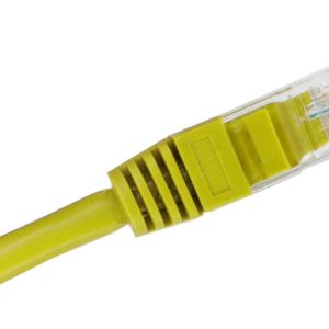 Alantec KKU5CZA1 verkkokaapeli Keltainen 0,25 m Cat5e U/UTP (UTP)