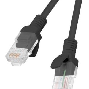 Lanberg PCU6-10CC-0025-BK verkkokaapeli Musta 0,25 m Cat6 U/UTP (UTP)