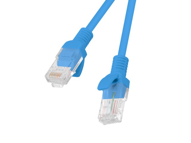 Lanberg PCU6-10CC-0025-B verkkokaapeli 0,25 m Cat6 U/UTP (UTP) Sininen