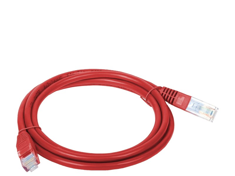 Alantec KKU5CZE1 verkkokaapeli Punainen 1 m Cat5e U/UTP (UTP)