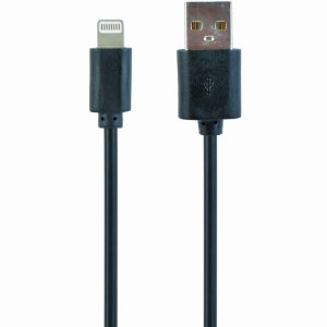 Gembird CC-USB2-AMLM-1M Lightning-kaapeli, musta