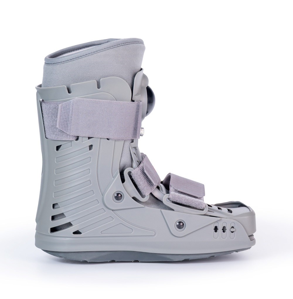 Short Ankle-Foot Orthosis "AIR WALKER SHORT" O-1181/S REHAFUND, Grey